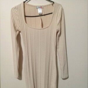 Woman sweater dress size  medium beige